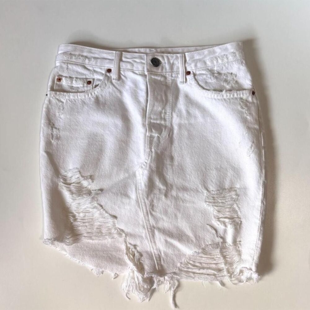 Grlfrnd Women's White Skirt